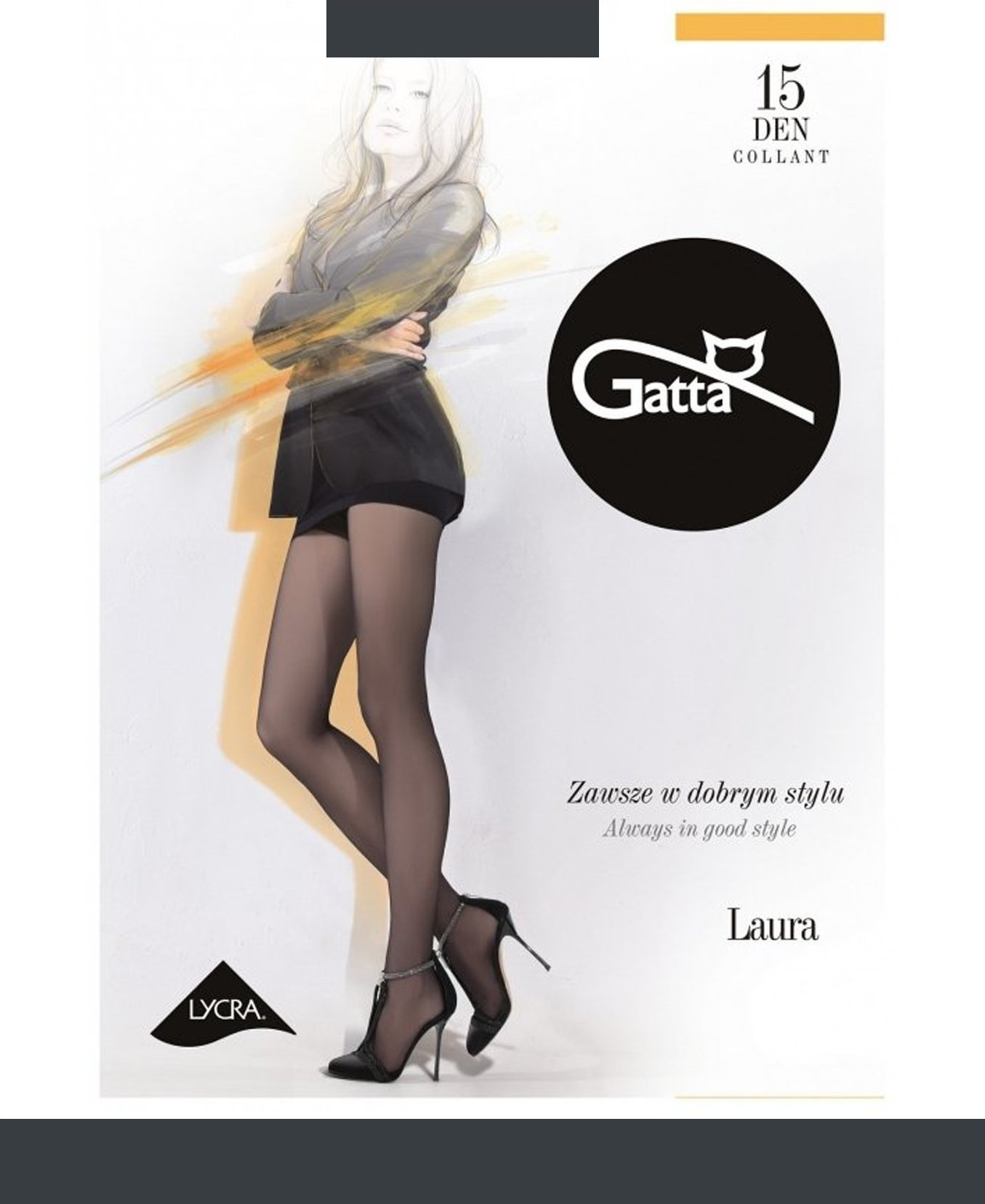 Gatta GATTA LAURA 15DEN 5-XL/Grafit