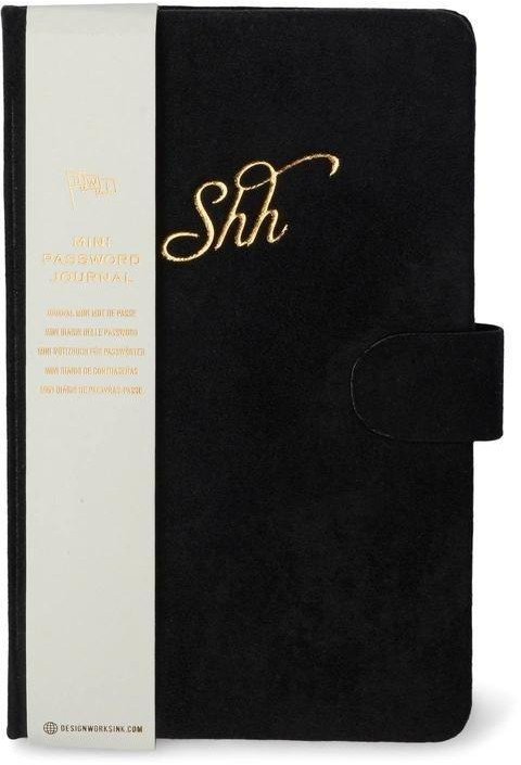 Designworks Ink Notatnik mini na hasła Shh