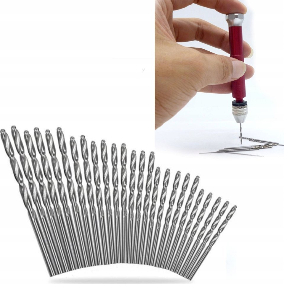 Wiertło Rosfix MINI WIERTŁA DO MODELARSTWA 25X SPIRALNE HSS MICRO