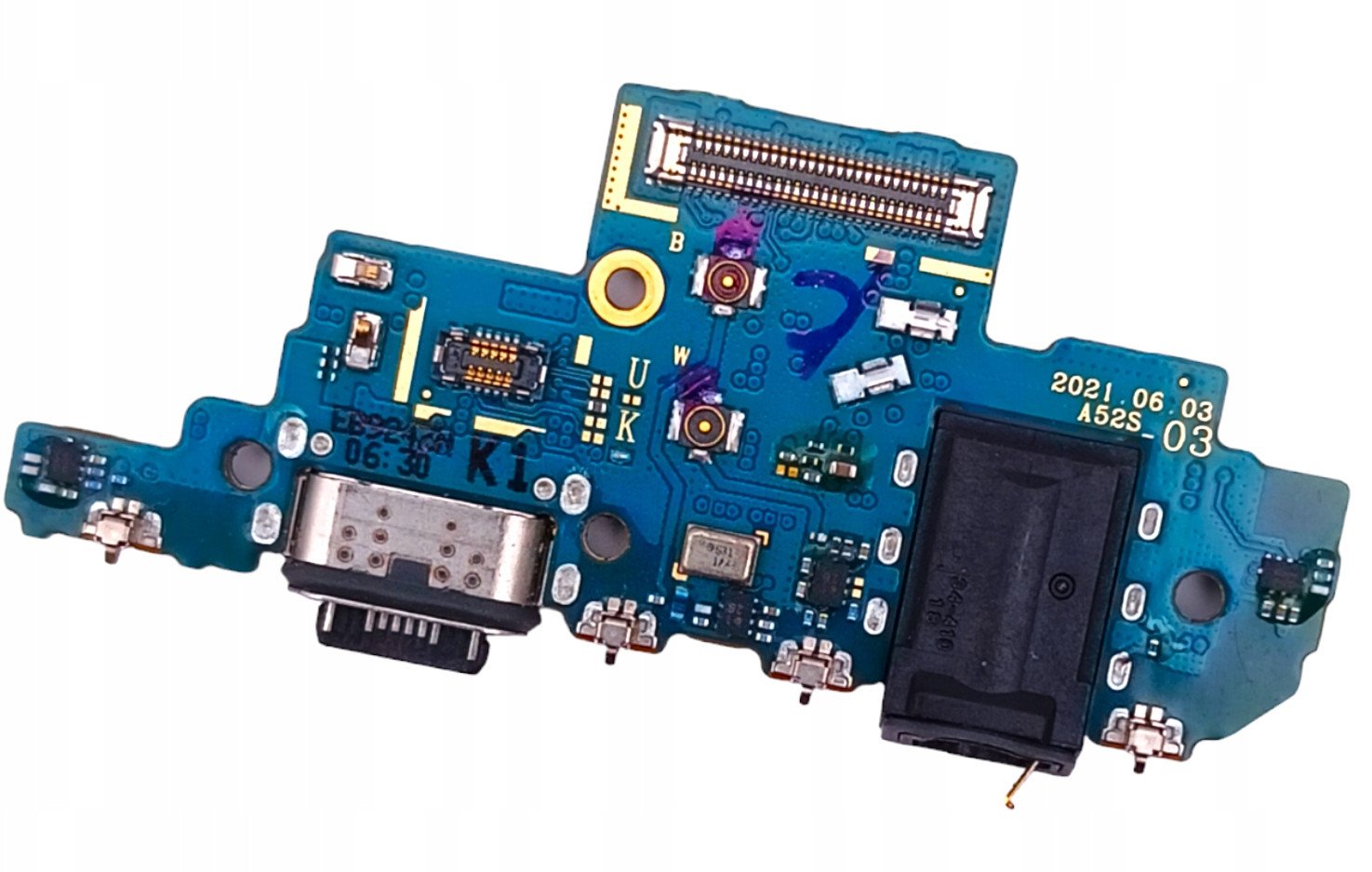 ORYGINAŁ PŁYTKA GNIAZDO ŁADOWANIA USB DO SAMSUNG A52S WERSJA K1 (5906379356821)