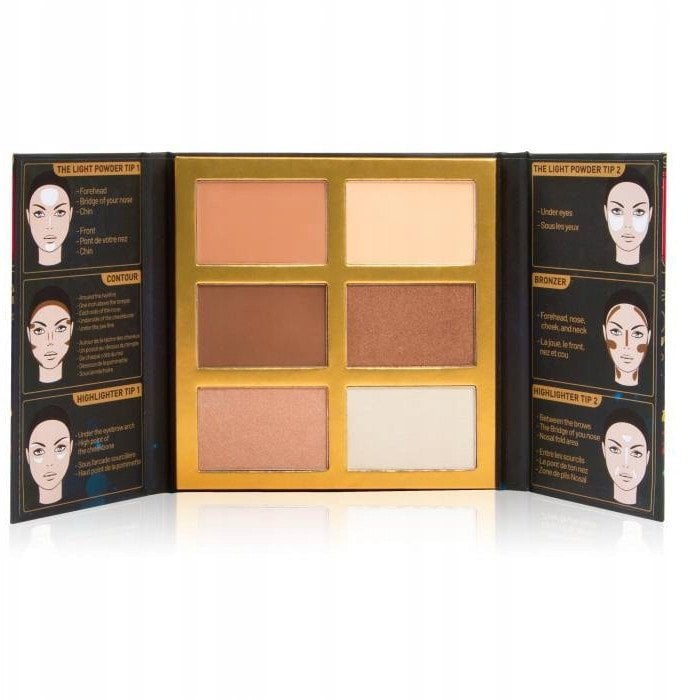 J.CAT BEAUTY_Symphony Face Obsession paleta do konturowania twarzy 102 Medium / Dark 27,5g