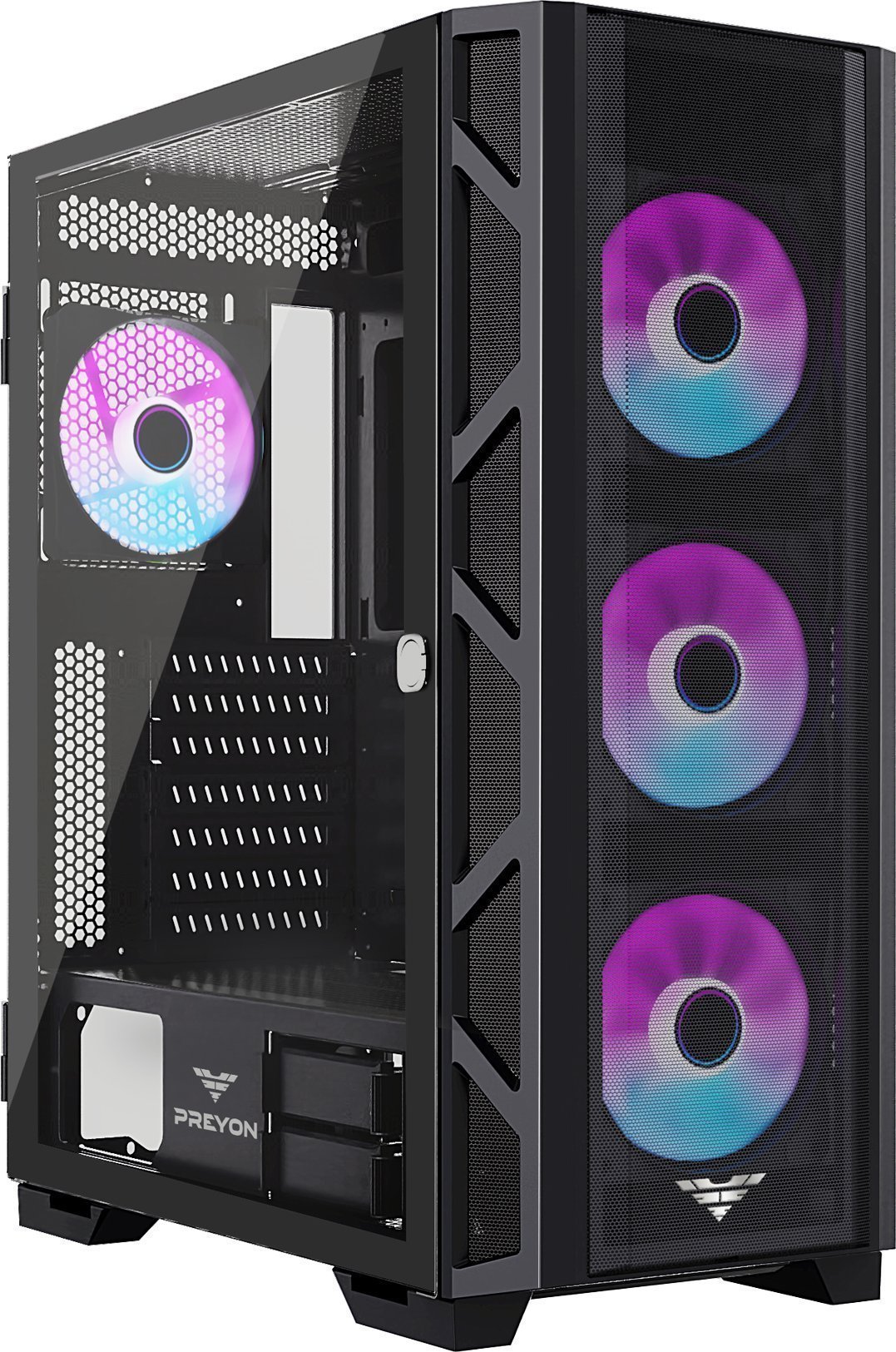 Obudowa PREYON Obudowa PREYON Obudowa PREYON Nest Meshy+ ze wspornikiem karty graficznej (PRENMP04BH)