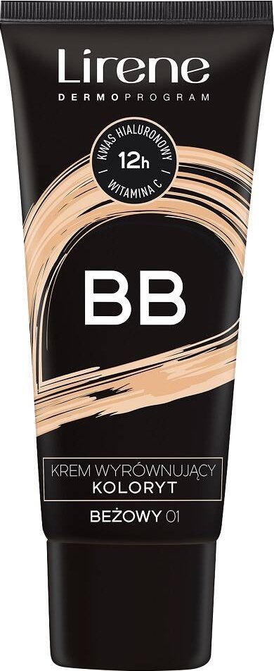 Lirene BB krem wyrównujący koloryt 01 Beige 30ml