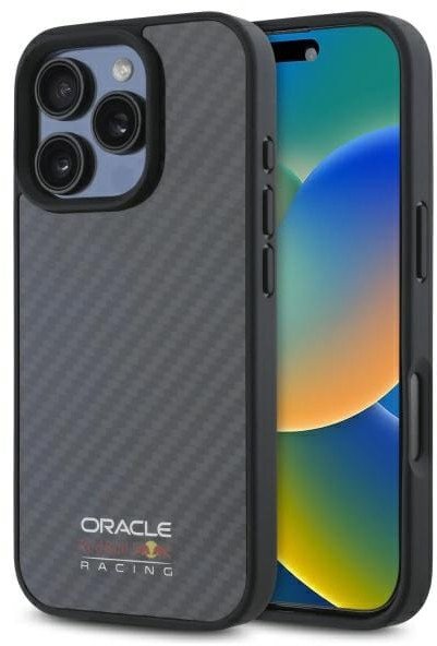 Red Bull RBHMP16L24CFILSK iPhone 16 Pro 6.3" hardcase czarny/black Carbon Fiber Shiny Logo MagSafe