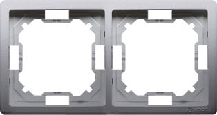 Kontakt-Simon Ramka podwójna Simon Basic inox (BMR2/21)