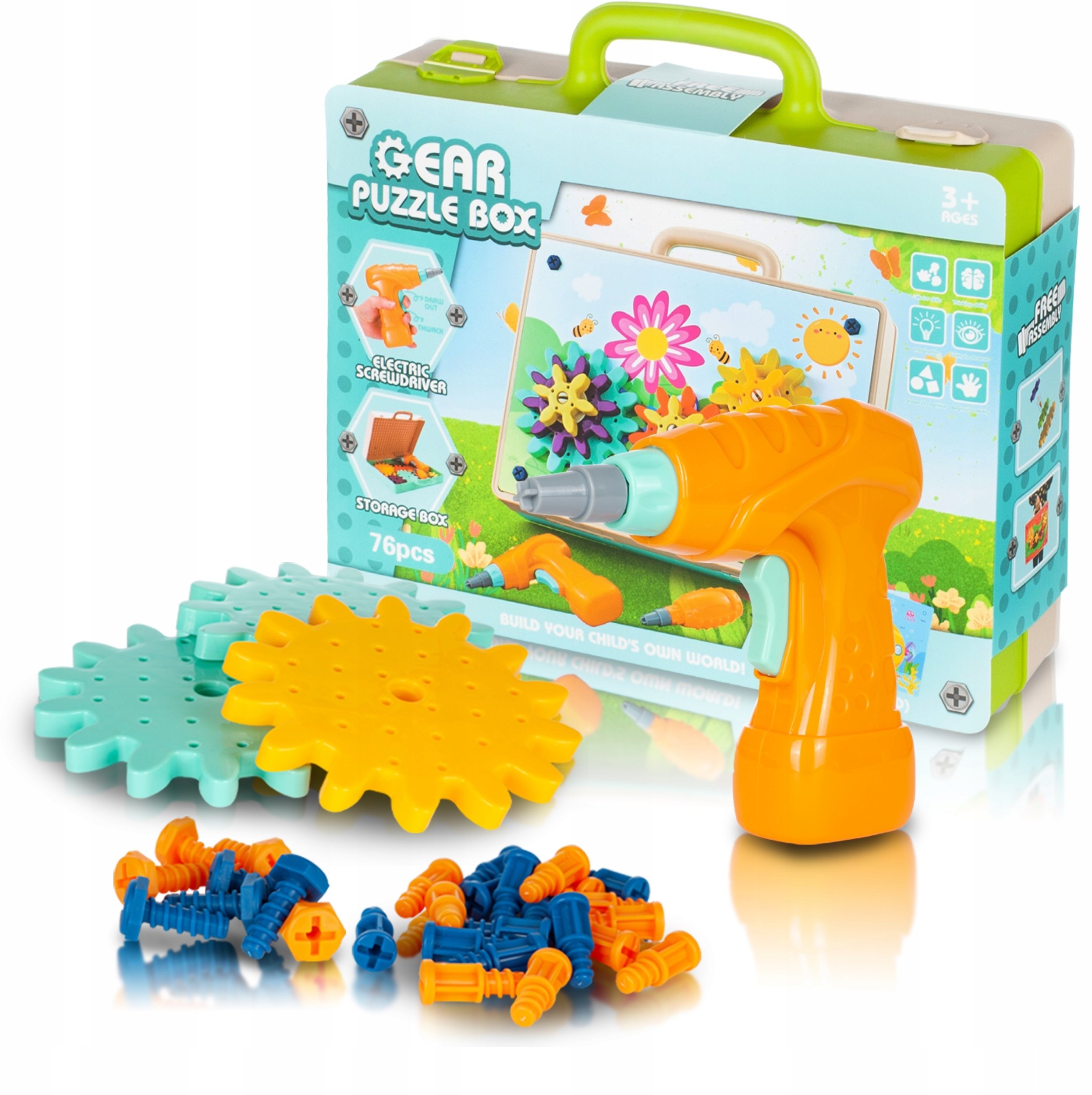 Puzzle 3D DIY Zestaw z walizką i wkrętarką