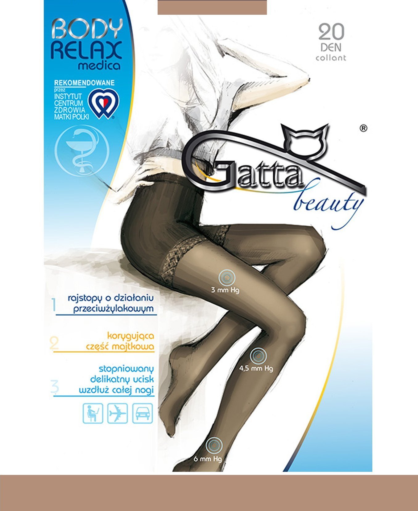 Gatta GATTA BODY RELAXMEDICA 20DEN 3-M/Daino
