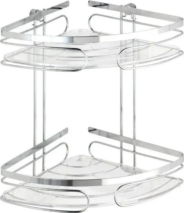 Wenko Narożna półka łazienkowa PREMIUM, 2 poziomy - stal nierdzewna, WENKO