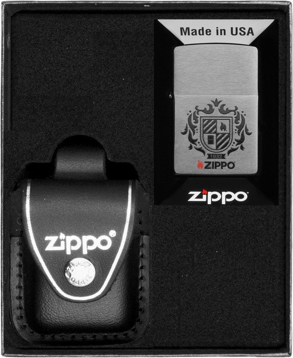 Zestaw ZIPPO Zapalniczka HERALDIC CREST DESIGN Prezentowy No3