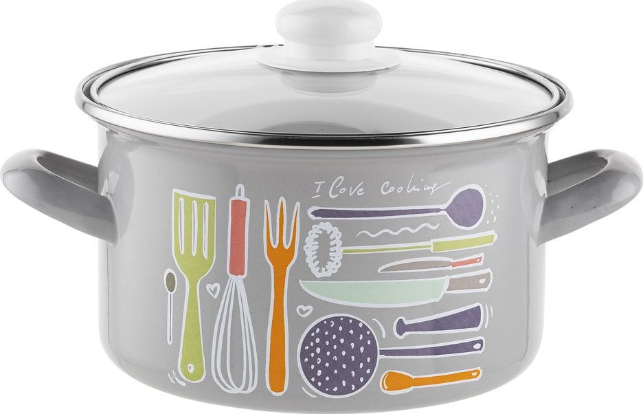 Emalia Pleszew Garnek emaliowany Emalia Polska Pleszew Staffio 16 cm 2 l