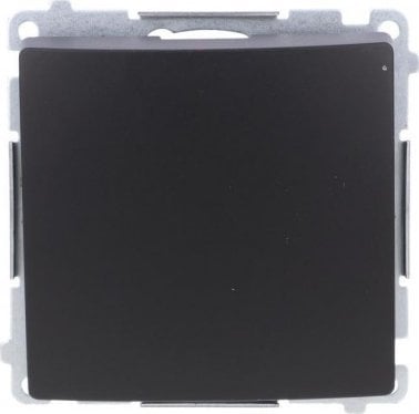 Kontakt-Simon Przycisk zwierny Kontakt-Simon Simon Basic BMP1.01/49 pojedynczy bez piktogramu moduł 10AX, 250V~, szybkozłącza czarny mat