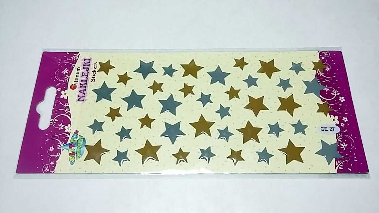 Titanum Naklejki do dekoracji gwiazdki 10x22