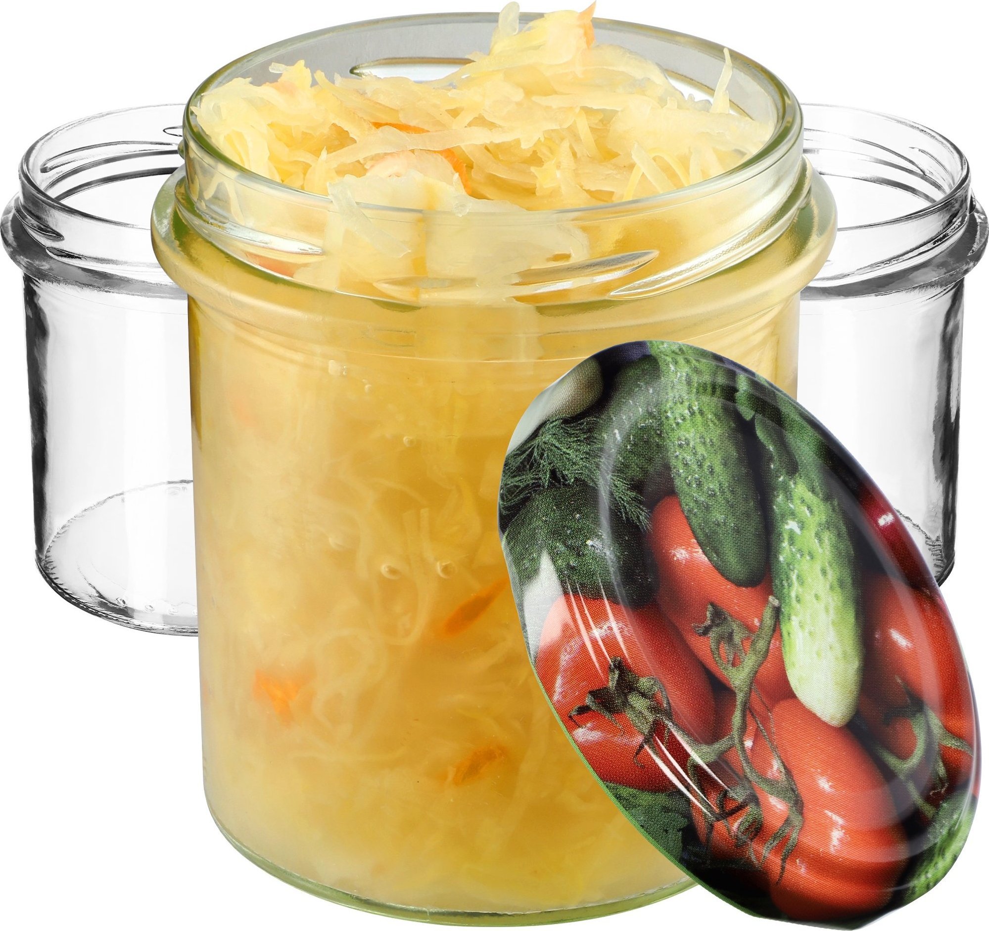 Kadax 20x Słoik 350ml Na Grzyby Miód Mięso Zakrętki fi82