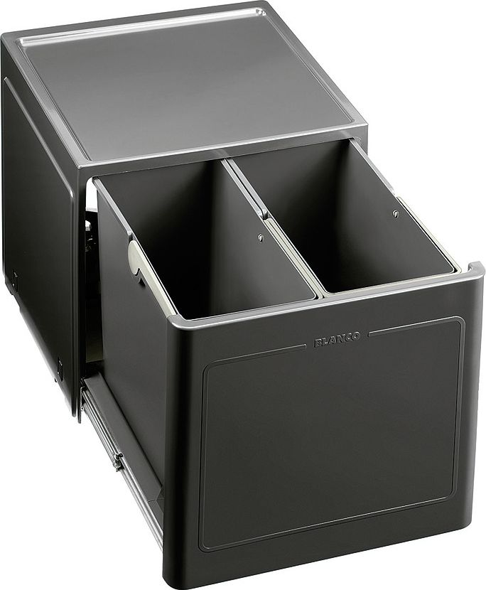 Kosz na śmieci Blanco szafkowy szary (517467)