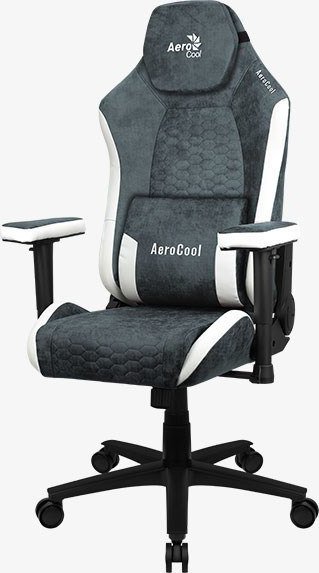 Fotel Aerocool CROWN AeroSuede Steel Blue