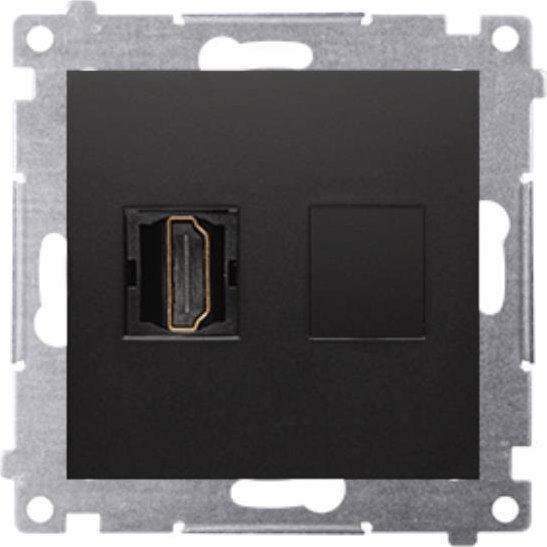 Kontakt-Simon Simon 54 Gniazdo HDMI (moduł) czarny mat DGHDMI.01/49