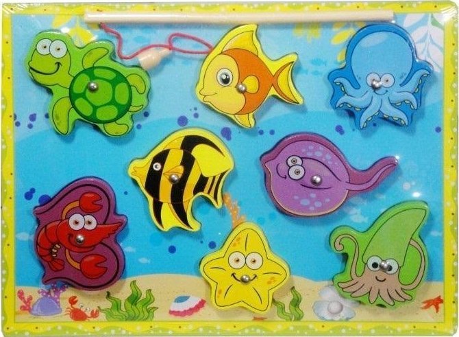 Swede Układanka drewniana z wędką