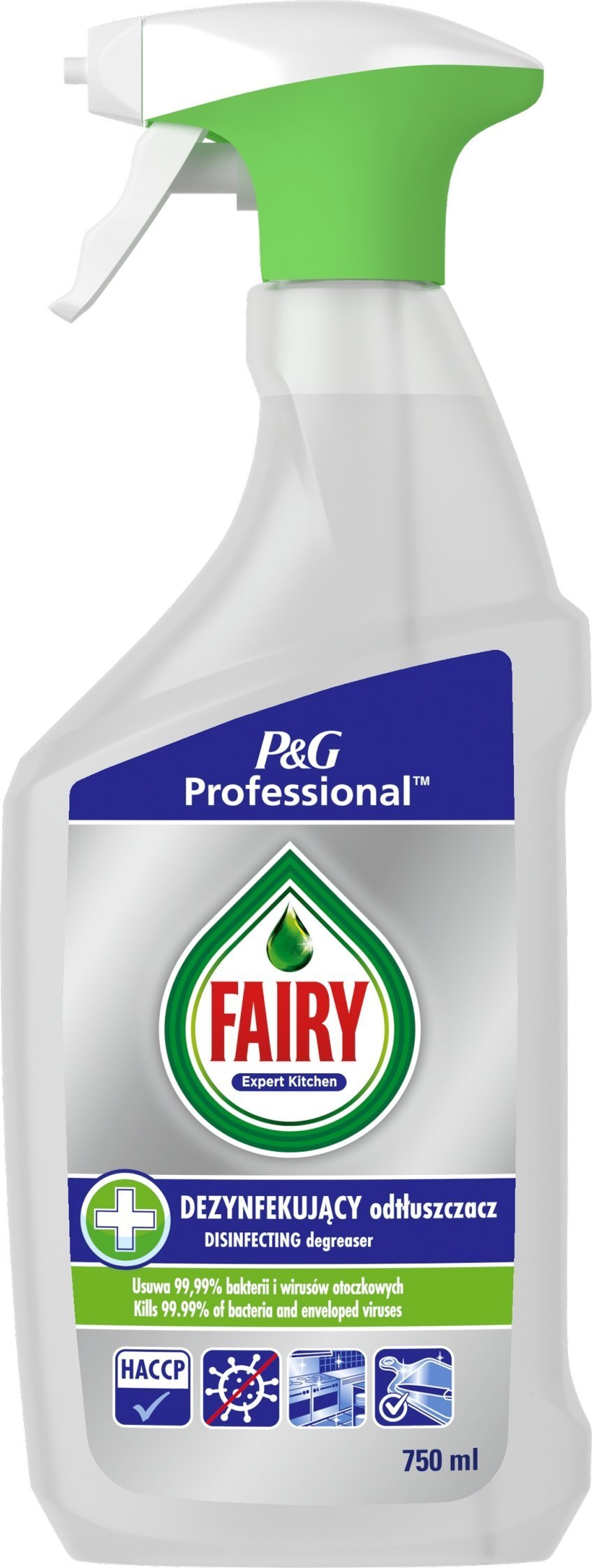 Fairy ŚRODEK DEZYNFEKUJĄCY I ODTŁUSZCZAJĄCY FAIRY PROFESSIONAL 2W1 750 ML 2785