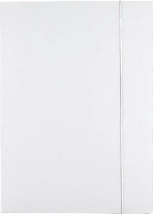 Teczka z gumką A4 GR-444G biała (10szt)