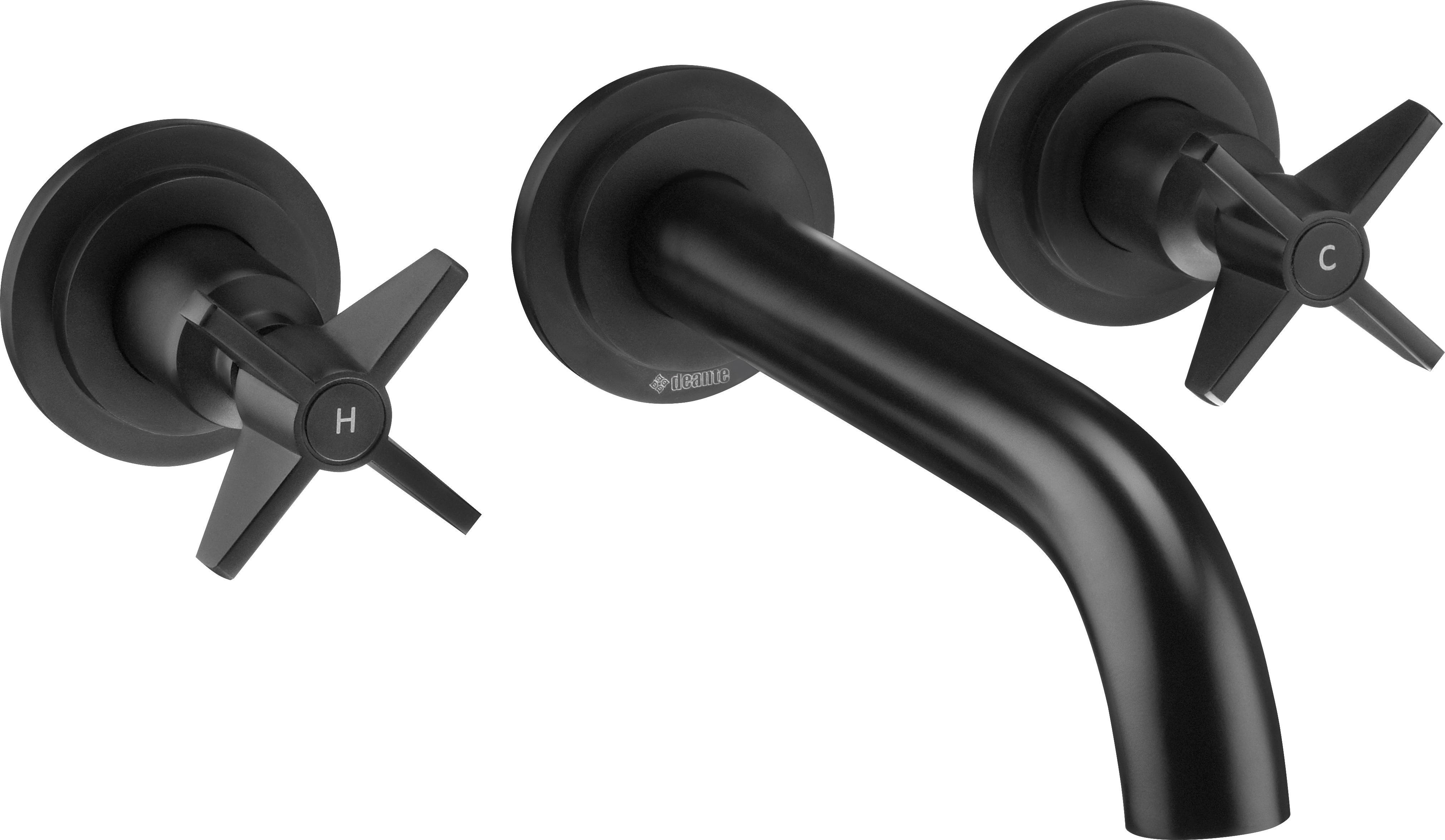 Bateria umywalkowa Deante Temisto podtynkowa czarny (BQT_N54D)