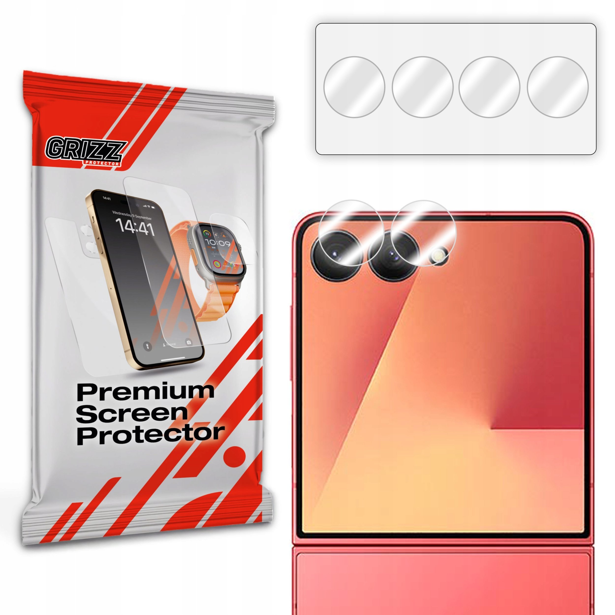 Szkło na aparat GrizzGlass HybridGlass Camera do Samsung Galaxy Z Flip7