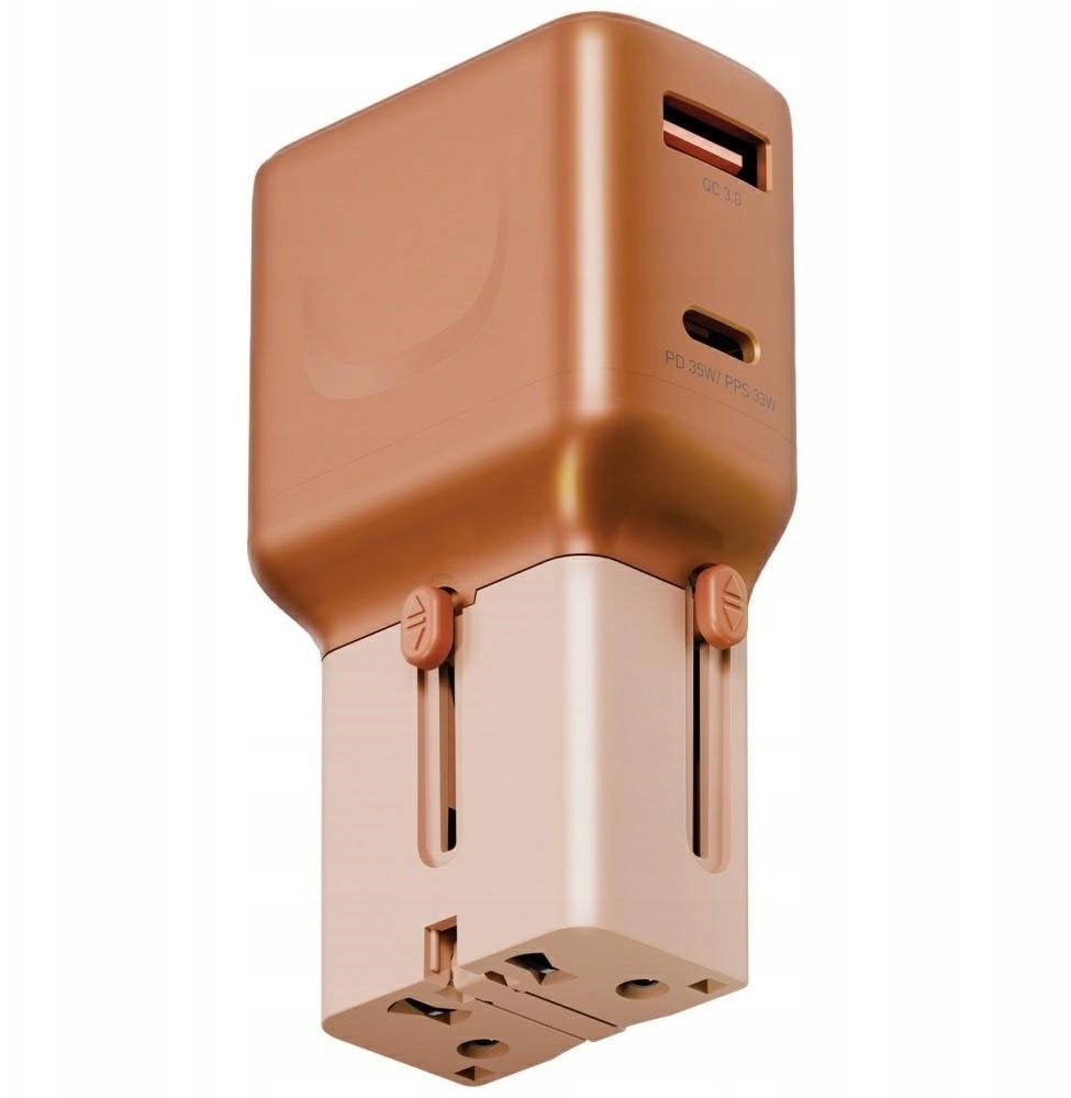 Ładowarka Energea Ładowarka sieciowa TravelGo Adapter 35 USB-A/USB-C 35W pomarańczowy