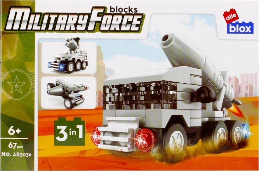 ALLEBLOX KLOCKI KONSTR ALLEBLOX MILIT 67EL 15X10X5 PUD1