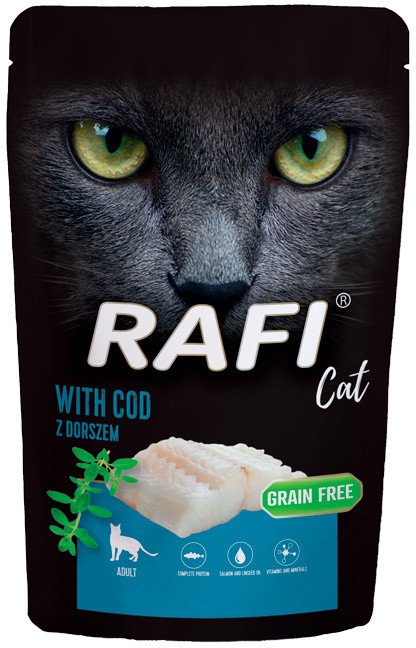 Mokra karma dla kota Rafi Cat Adult z dorszem 100 g