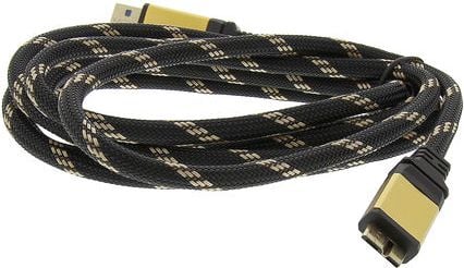 Kabel USB Roline USB-A - 2 m Czarny Złoty (11.02.8879)