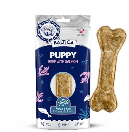 BALTICA EXCELLENT Bone Snack Puppy Beff & Salmon 1szt