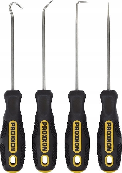 Proxxon Zesatw 4 wkrętaków MICRO ze specjalnymi haczykowymi końcówkami