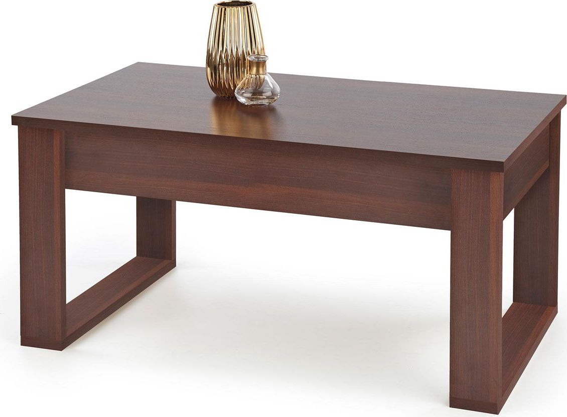 Elior Prostokątna ława z szufladami Salva - ciemny orzech