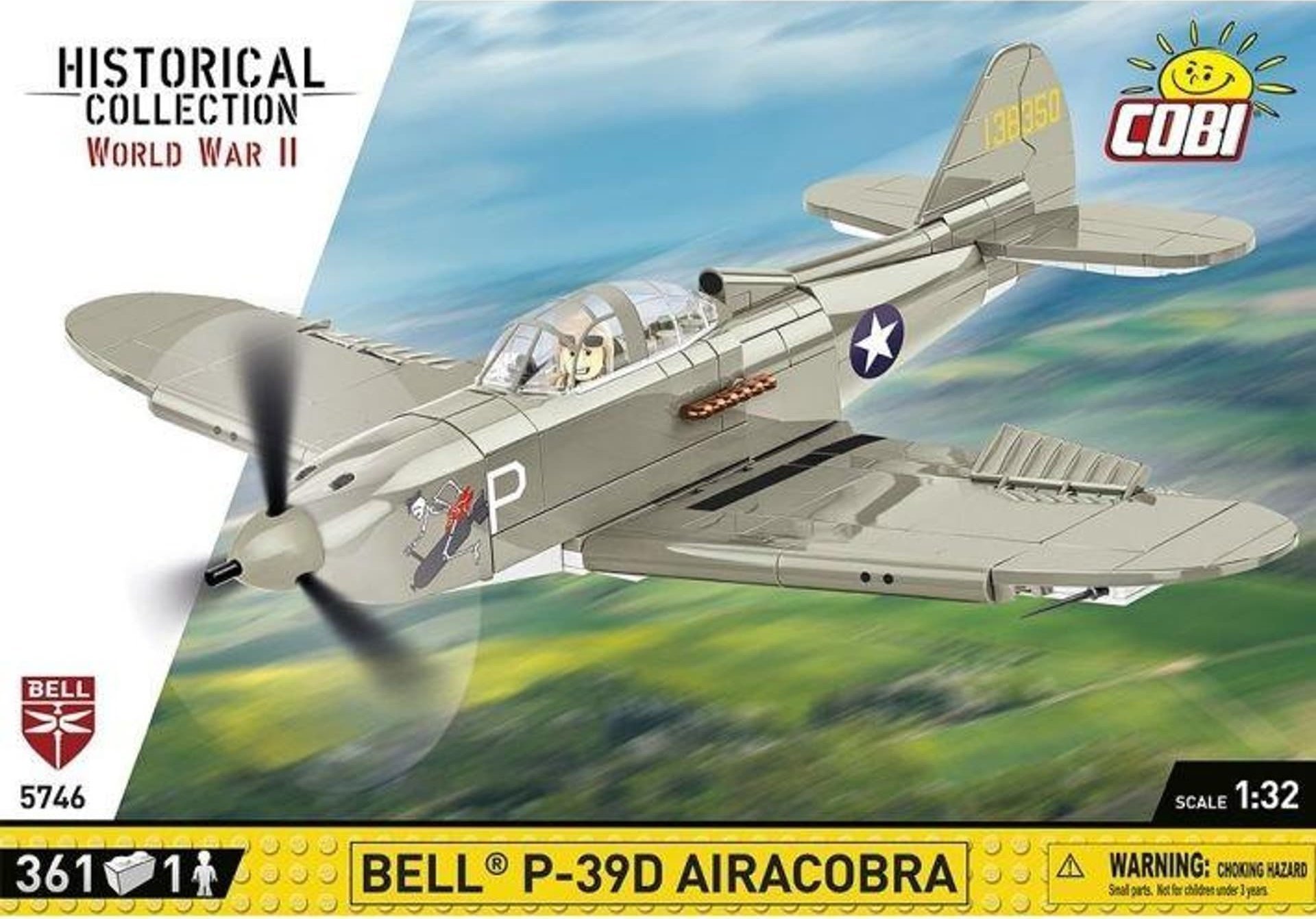 Cobi COBI 5746 Historical Collection WWII BELL P-39D Airacobra 361 klocków