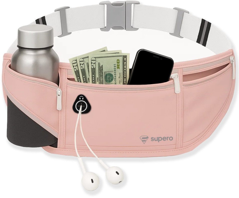 Pas na telefon do biegania Supero, różowy