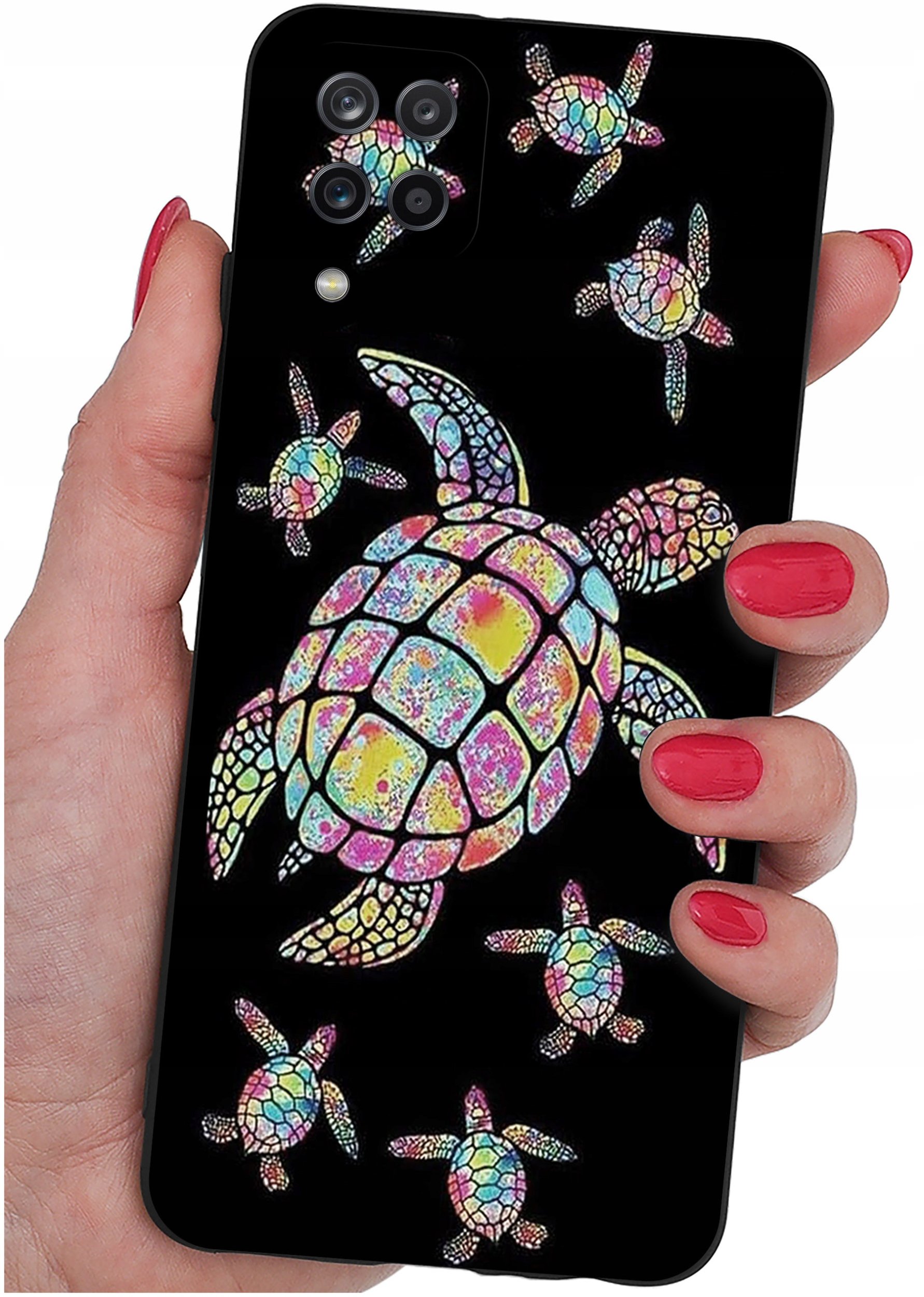 Etui do Samsung Galaxy A12|M12 WZORY |SILIKONOWE MATT CASE + SZKŁO 9H