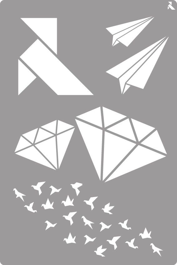 La Pajarita Szablon 30x20 cm Origami