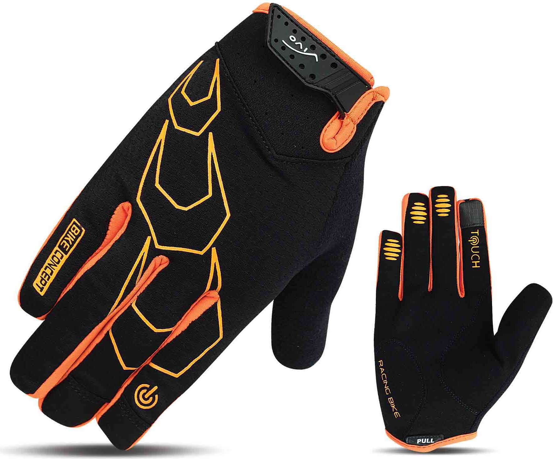 Vivo Rękawiczki rowerowe SB-05-9517-A czarno-pomarańczowe r. L (4962546)