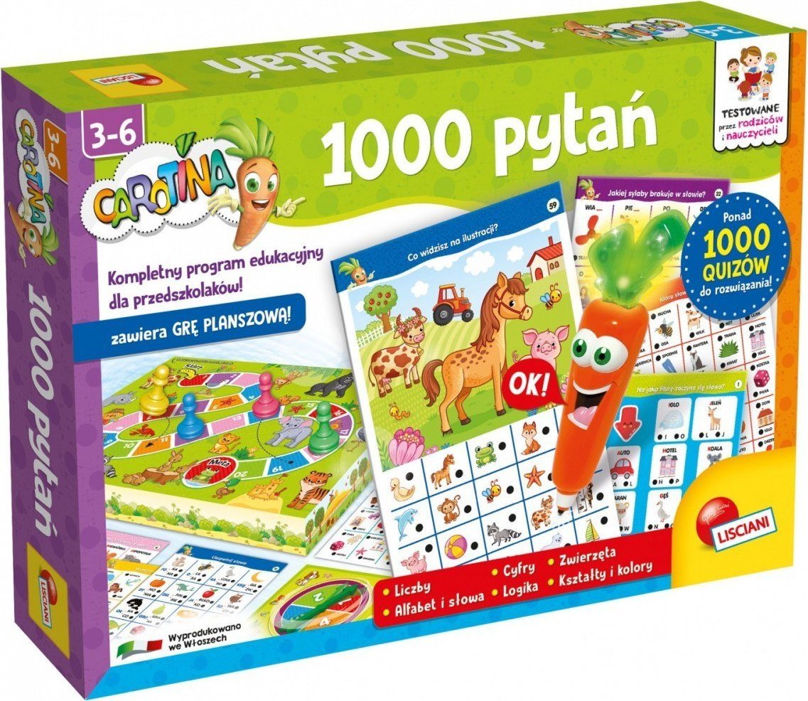 Lisciani LISCIANI CAROTINA 1000 PYTAŃ