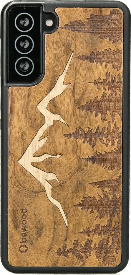 BeWood Drewniane Etui Samsung Galaxy S21 GÓRY IMBUIA
