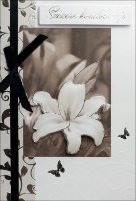 Pan Dragon Karnet B6 kondolencje lilia HM-200-1286