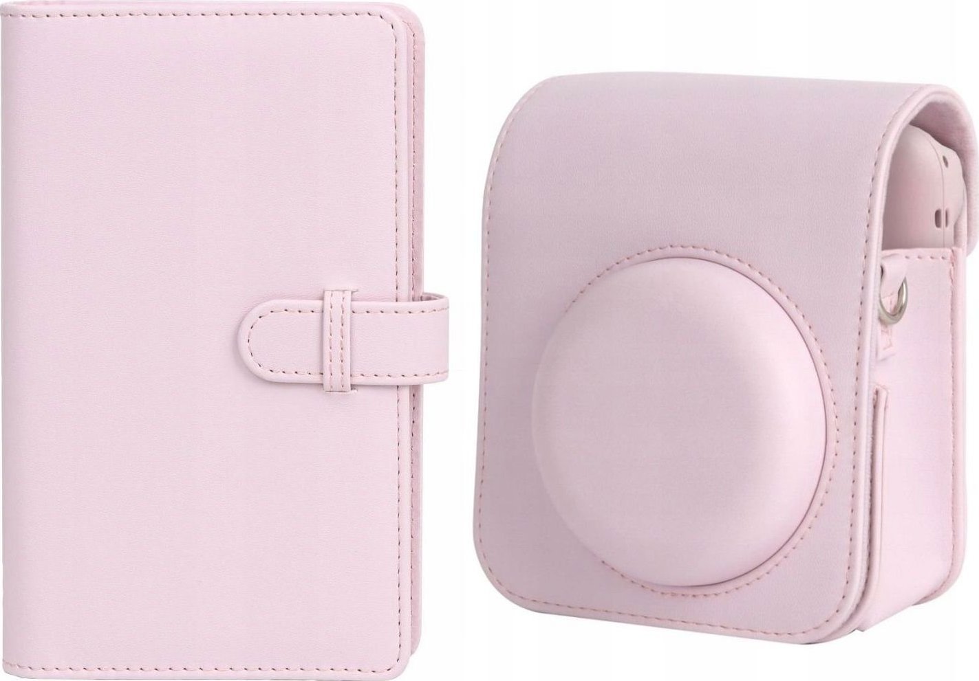 Pokrowiec LoveInstant Futerał Etui Do Fuji Instax Mini 12 + Album 108x / Różowy