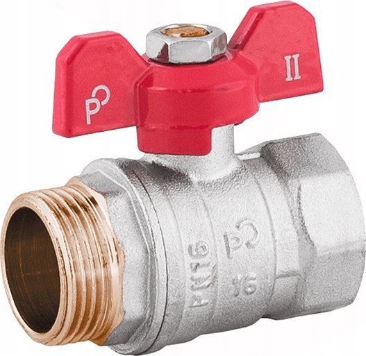 Perfexim Zawór kulowy wodny WZ DN25 motylek 1041 G1 WZ PN16 C DN25 [6/60]