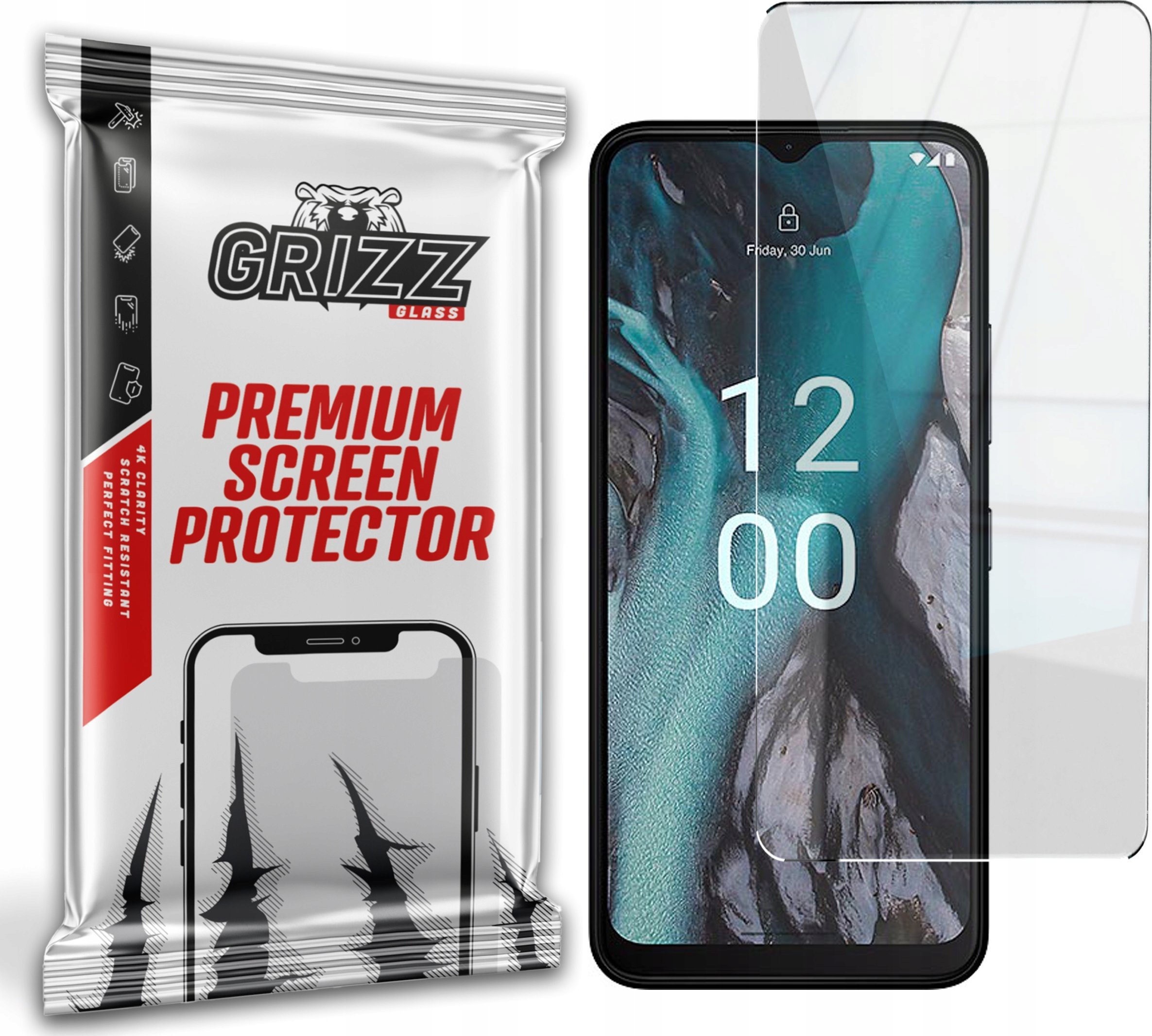 GrizzGlass Szkło hybrydowe HybridGlass Nokia C22