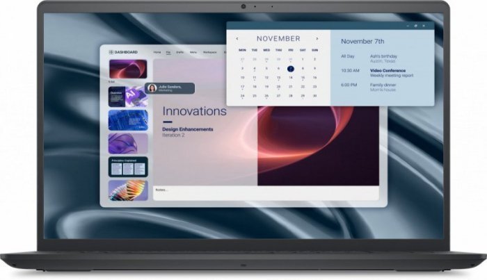Laptop Dell Laptop Pro 15 Essential PV15255 W11P R5-7520U|8GB|512GB|AMD Radeon 610M|FgrPr|WLAN+BT|15.6 FHD|BcklKb|3C|65W|3YPS Carbon Black (Plastic)