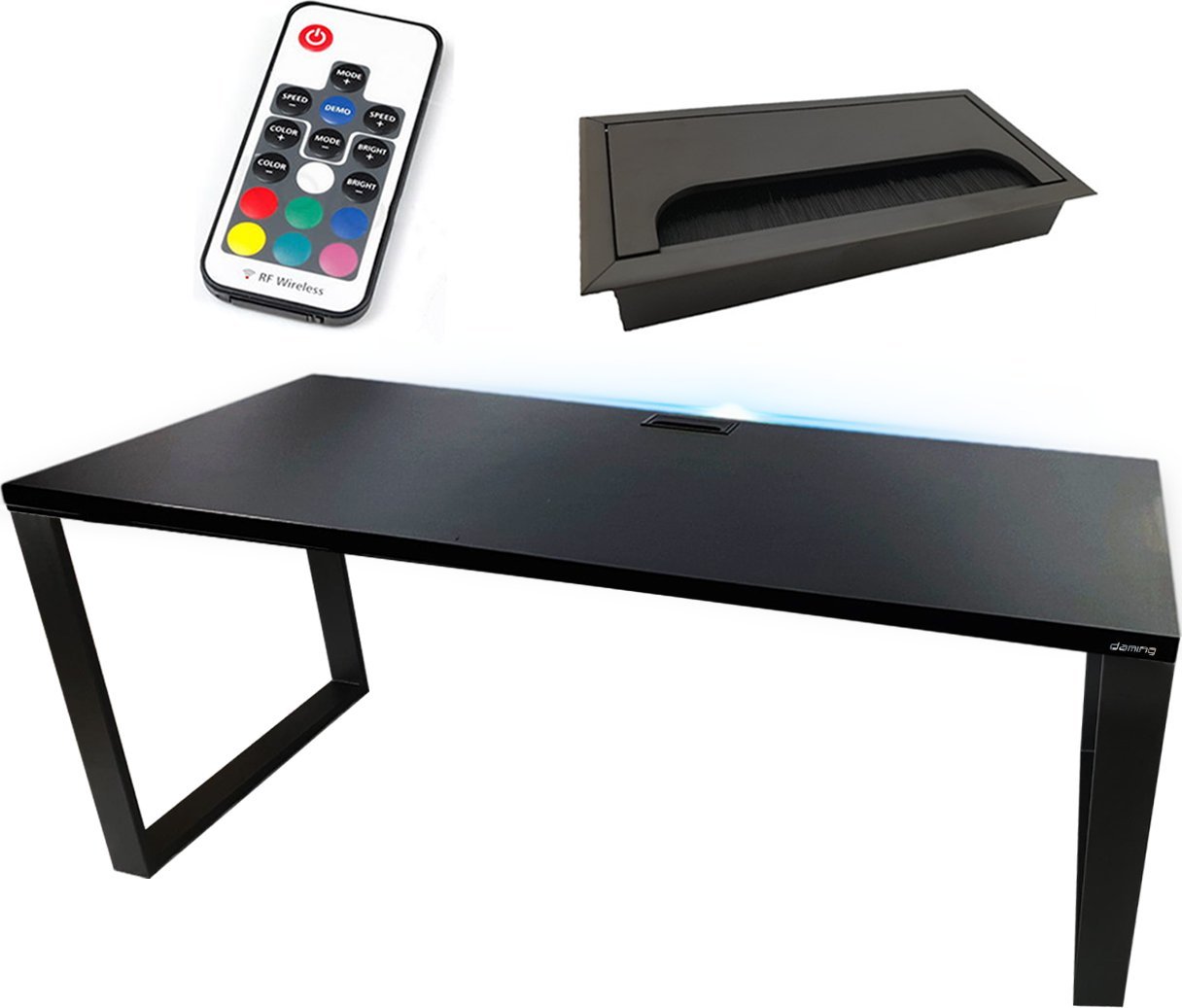 BIURKO GAMINGOWE LOFTOWE METALOWE LED KOMPUTEROWE STABILNE PRODUCENT