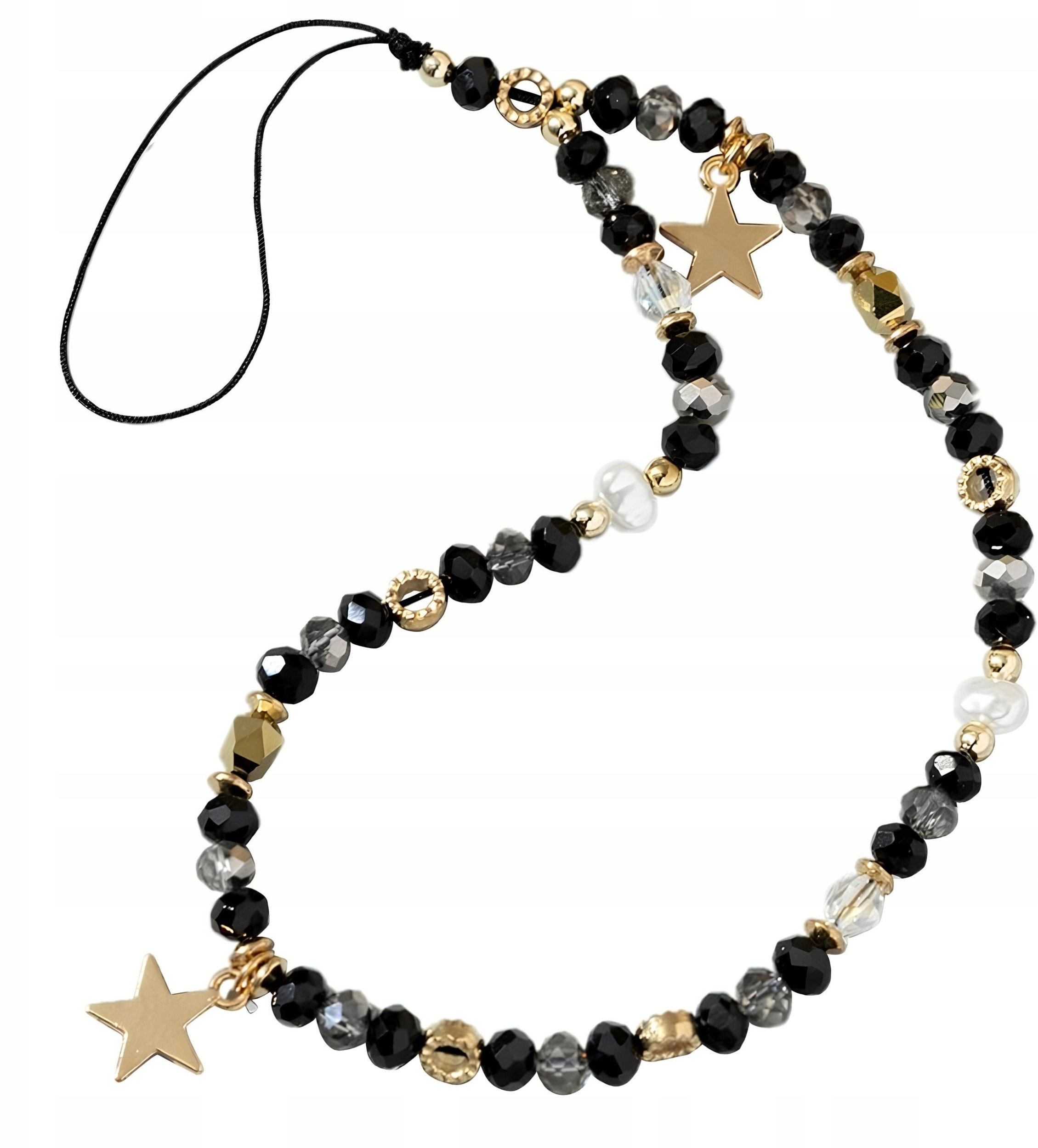 Zawieszka do telefonu koraliki na nadgarstek smycz brelok łańcuszek pasek