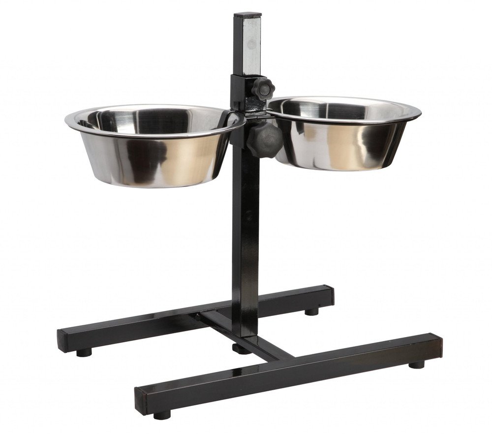 Miski na stojaku regulowanym 2 x 4,7L śr.28cm