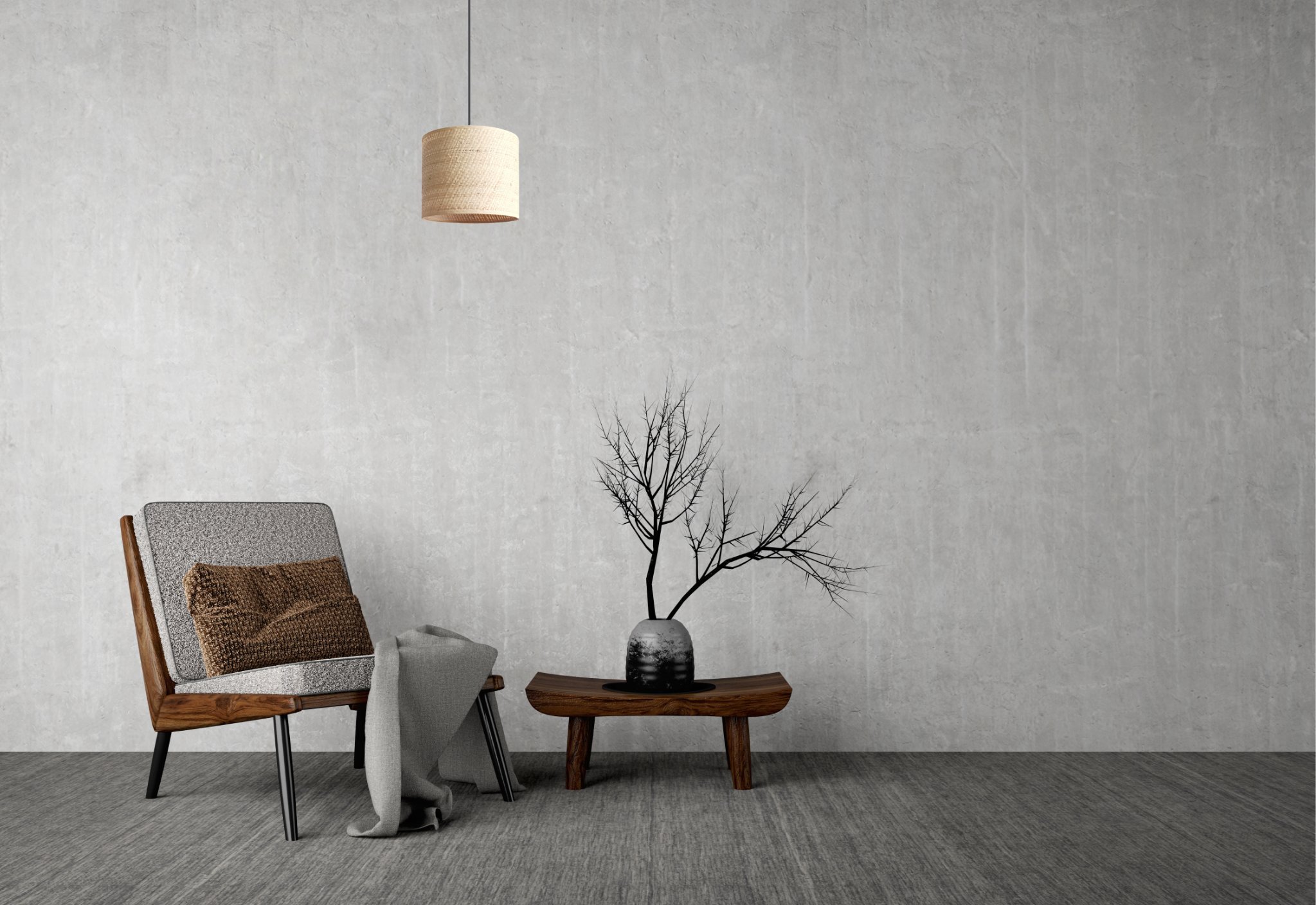 Lampa wisząca Solar Lampa wisząca zwis pojedynczy czarny rattan