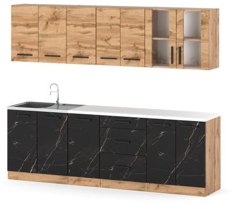 Kuchnia Nowoczesna Modułowa Z Blatem 2.6m Pojemna Wotan Wotan San Sebastian