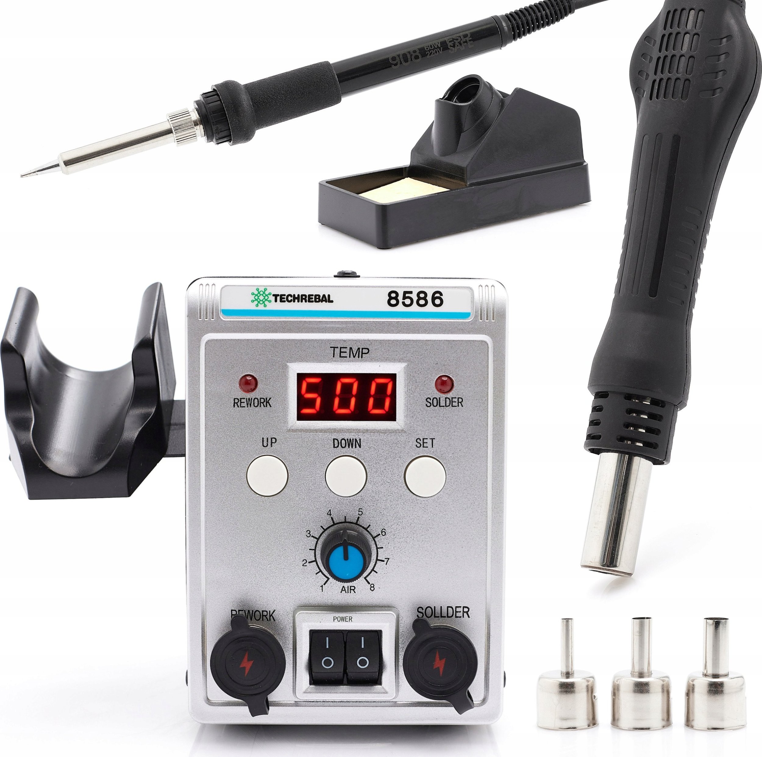 Techrebal STACJA LUTOWNICZA 2W1 LUTOWNICA MAX PACK